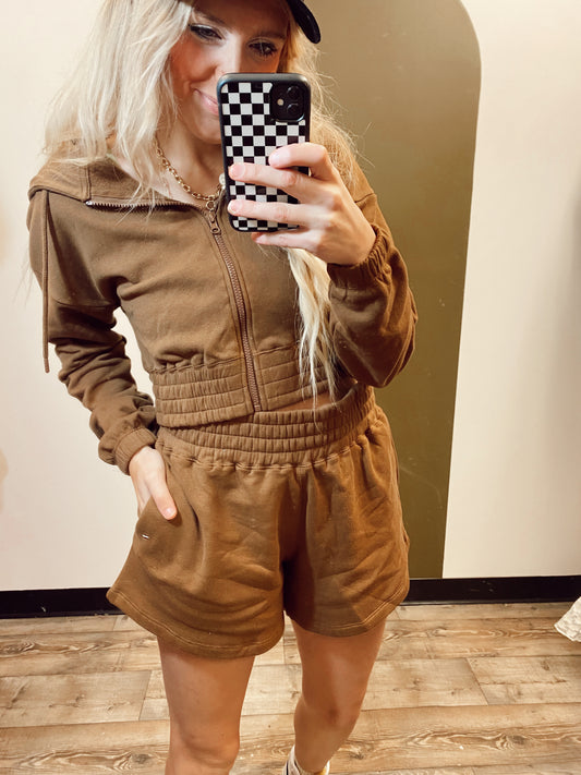 Lounge Around Hoody (Cocoa)