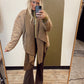 Crinkle Soft Muffler Scarf (Coffee)