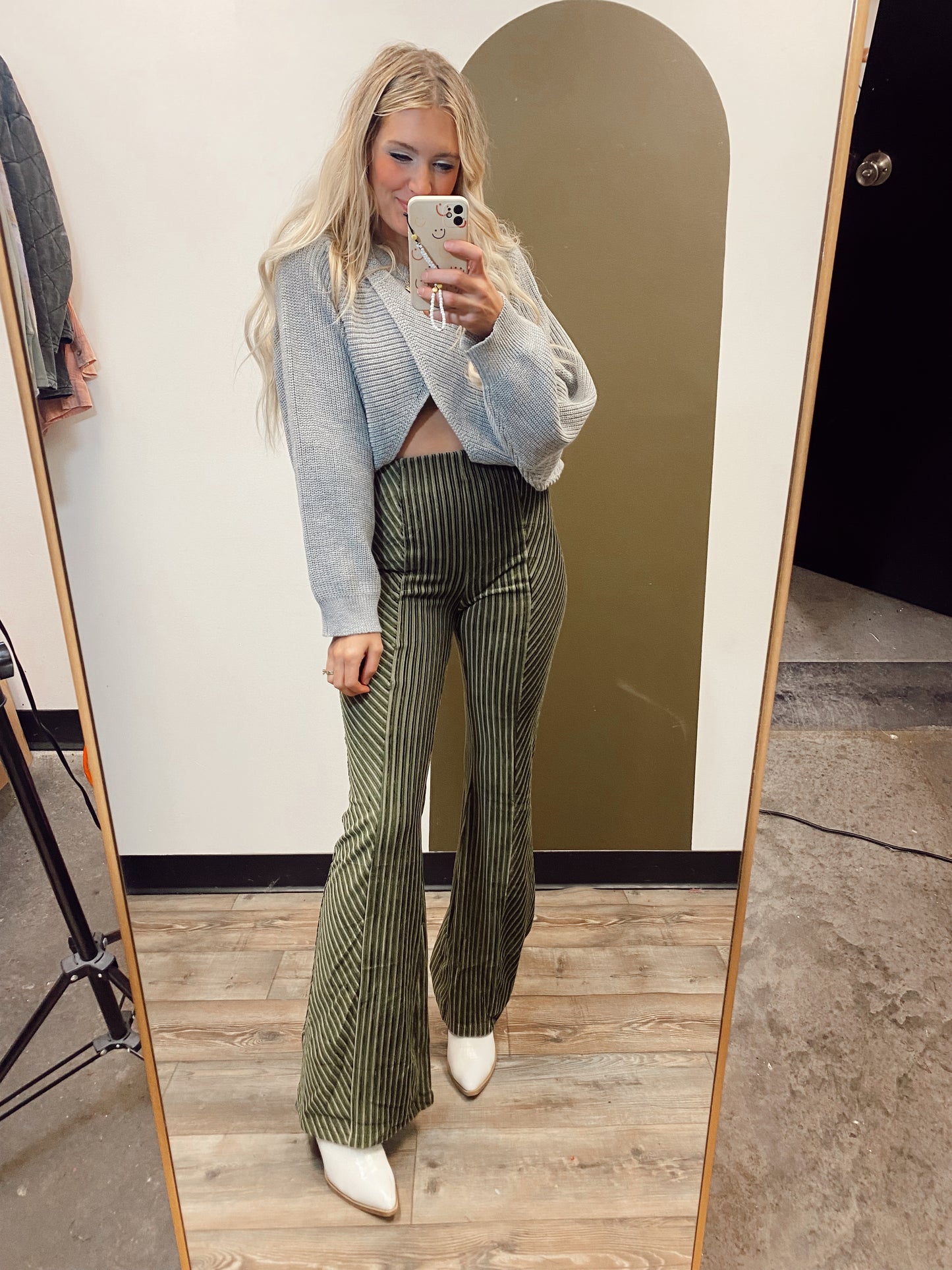 Luca Flare Pant (Green)