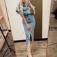 Brit Denim Midi Dress