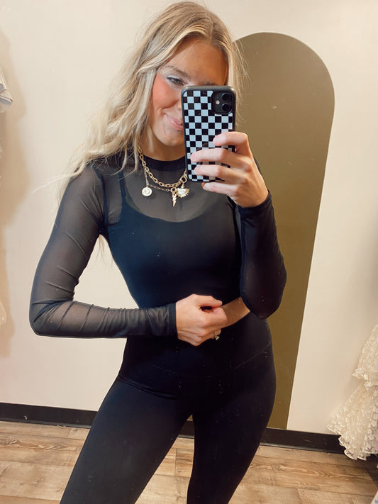 Pilates Princess Sheer Top