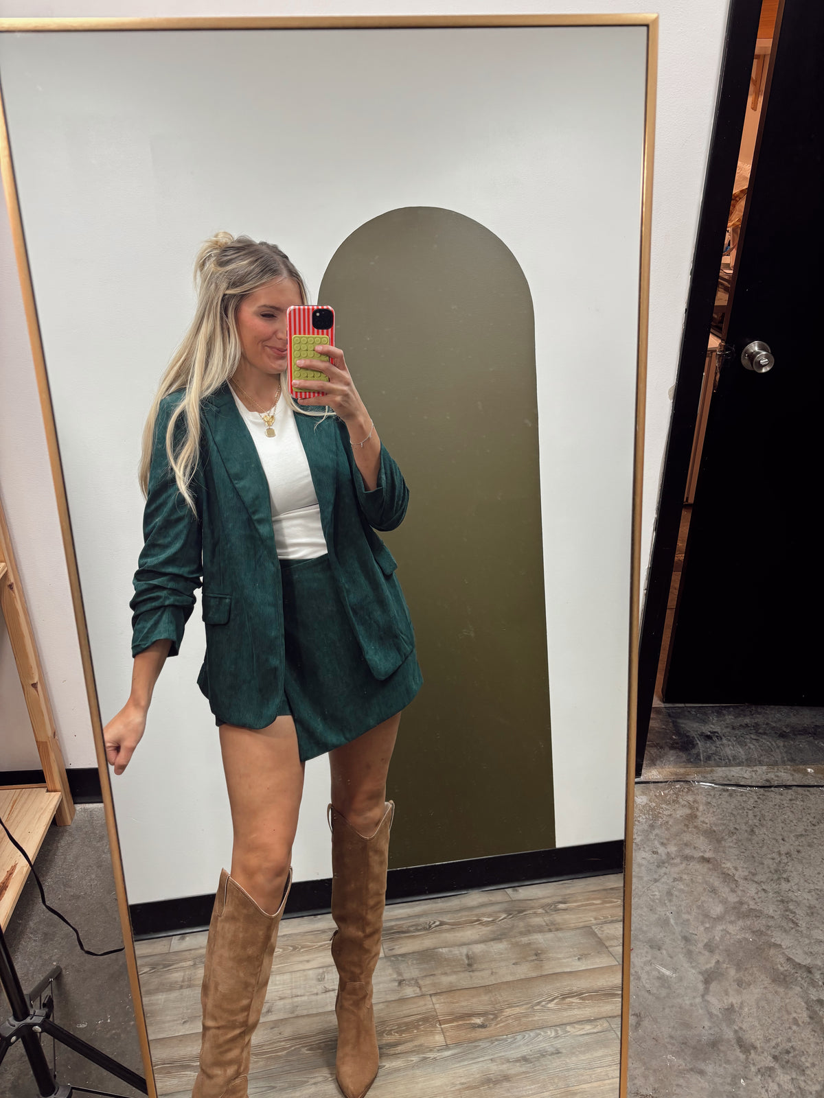 Gwen Corduroy Blazer (Hunter)