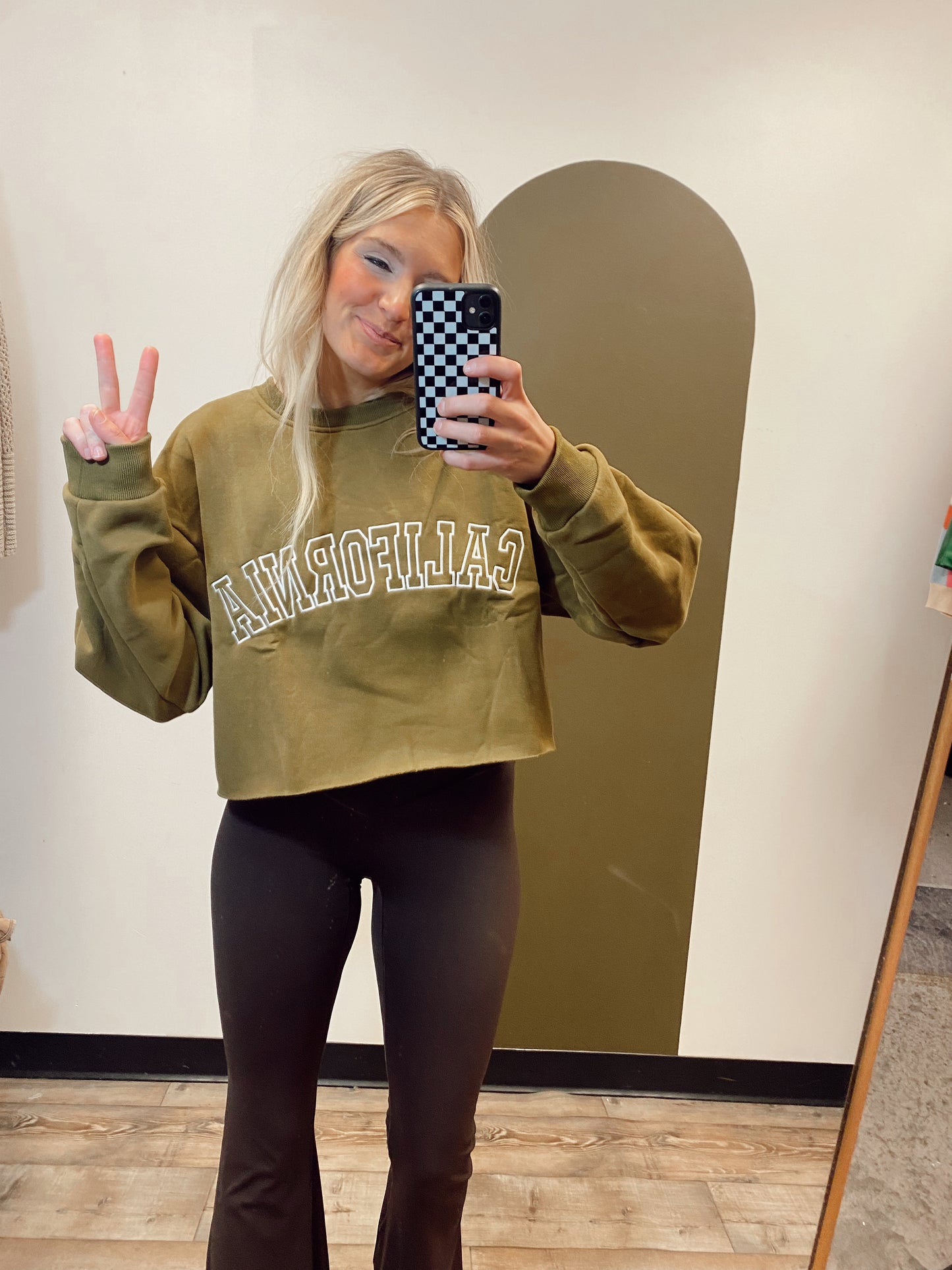 California Crop Sweatshirt