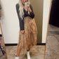 Rhianna Ruffle Skirt (Caramel)