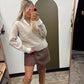 Collar Layered Sweater Top