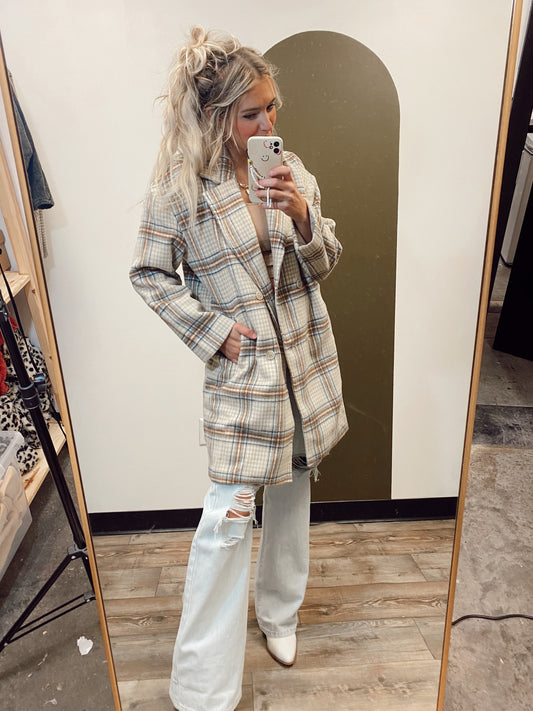 Penelope Plaid Coat