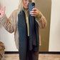 Crinkle Soft Muffler Scarf (Black)