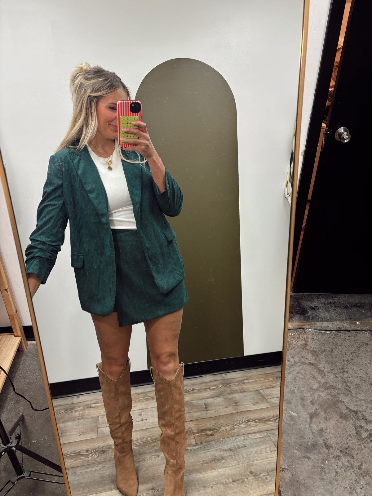 Gwen Corduroy Blazer (Hunter)