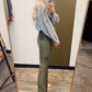 Luca Flare Pant (Green)