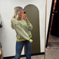 Mia Contrast Sweater (Mustard/Blue)