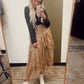 Rhianna Ruffle Skirt (Caramel)