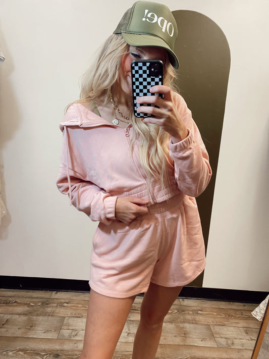Lounge Around Hoody (Pink)