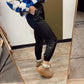 Fly Girl Cargo Jogger (Black)