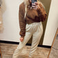 Cropped Fleece Sweatshirt (Cocoa)